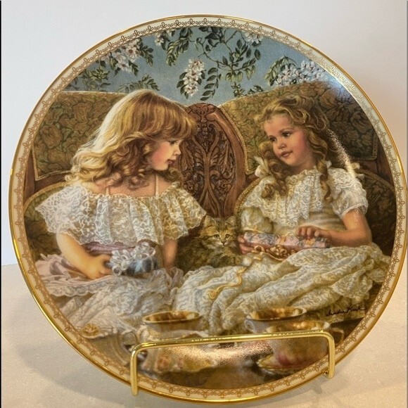 Best Friends! By Sandra Kuch 8” Plate “Sugar & Spice” Limited Edition #1007x - Picture 9 of 9